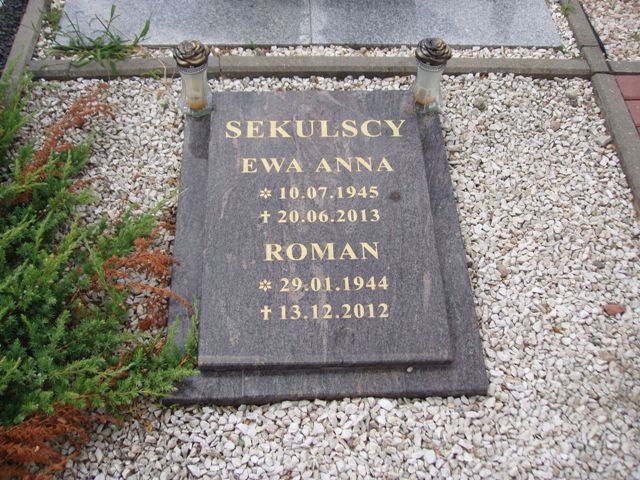 Ewa Anna Sekulska 1945 Grudziądz - Grobonet - Wyszukiwarka osób pochowanych