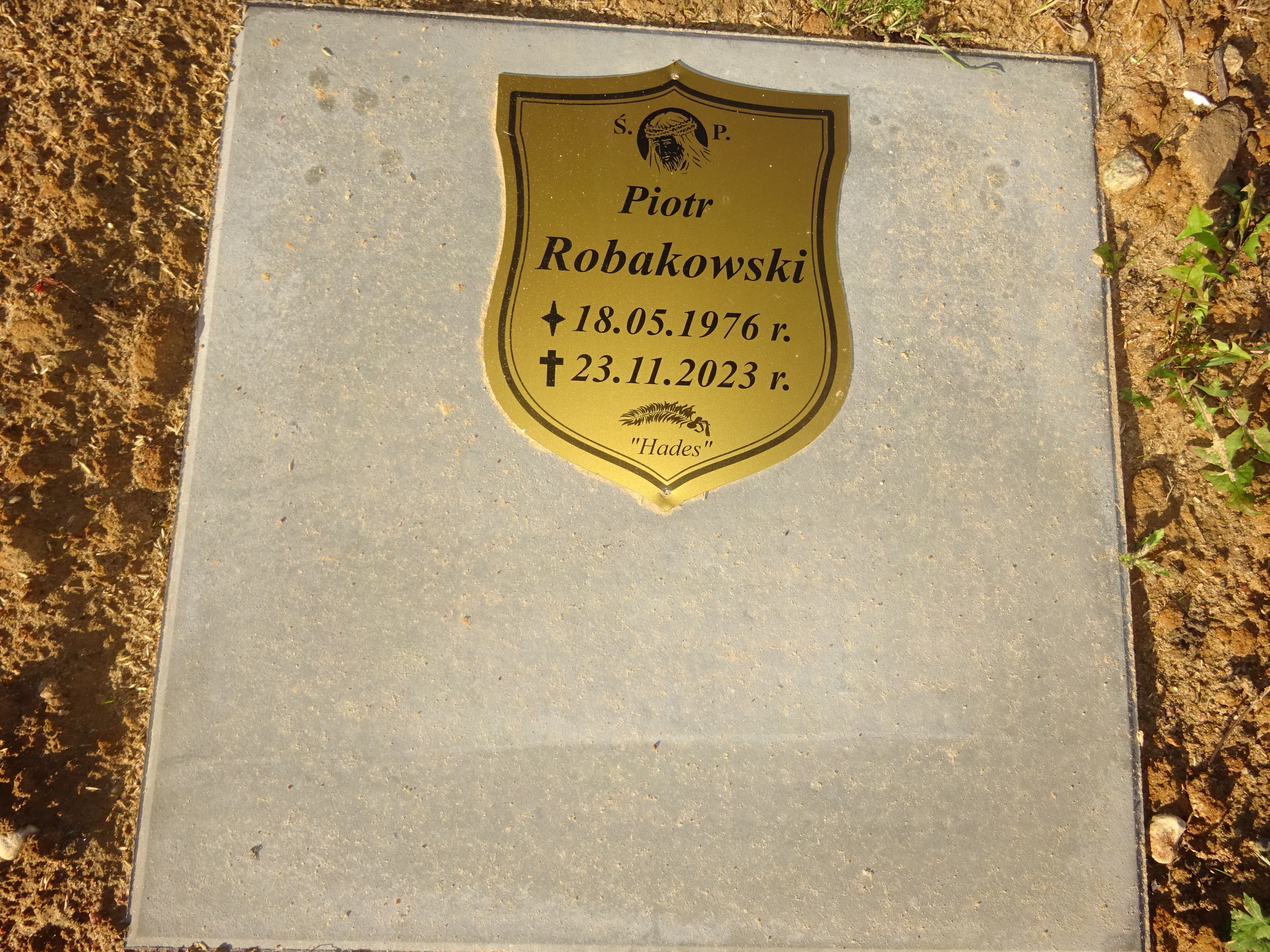 Piotr Robakowski  1976 Grudziądz - Grobonet - Wyszukiwarka osób pochowanych