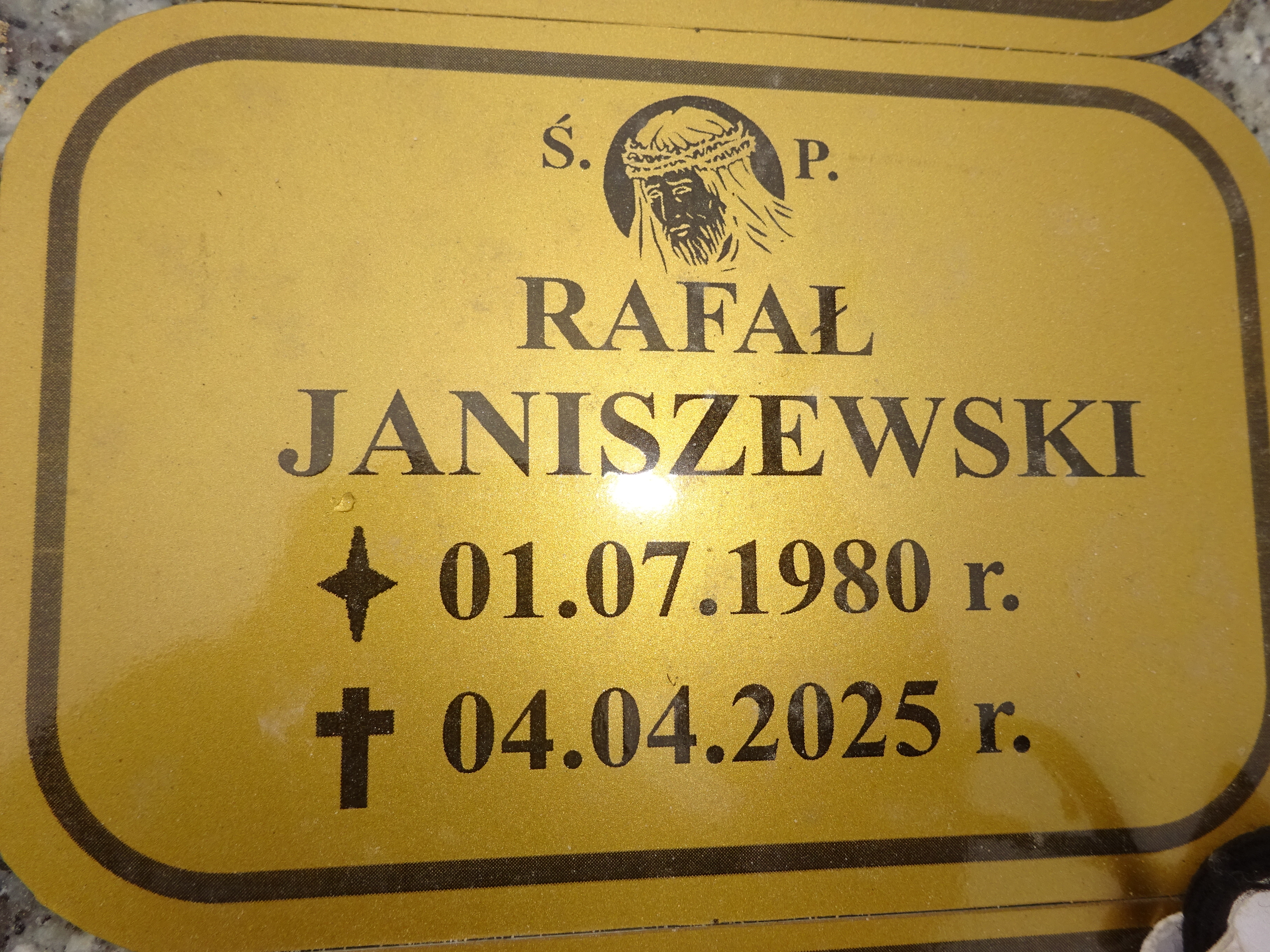 Rafał Janiszewski  1980 Grudziądz - Grobonet - Wyszukiwarka osób pochowanych