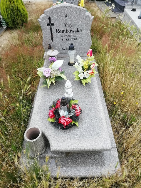 Alicja Janina Rembowska 1948 Grudziądz - Grobonet - Wyszukiwarka osób pochowanych