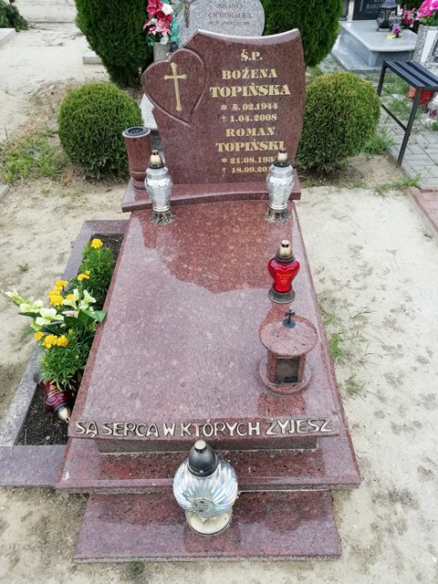 Bożena Barbara Topinska 1944 Grudziądz - Grobonet - Wyszukiwarka osób pochowanych